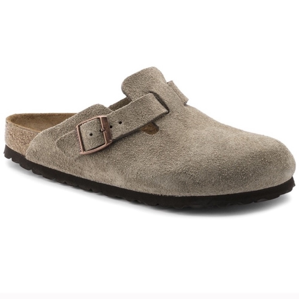 Birkenstock Boston Clog in Taupe (Narrow)